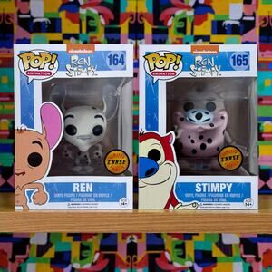 Funko Pop Unopened Ren & Stimpy 164 165 Nickelodeon Limited Edition Chase